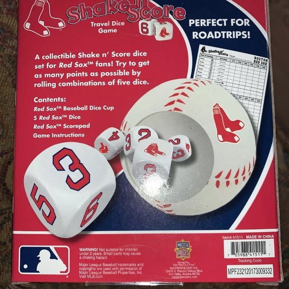Boston Red Sox, shake n score, MLB Baseball, New - Picture 1 of 1
